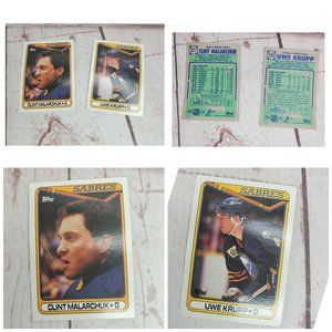 Clint Malarchuk & Uwe Krupp Topps Hockey Card